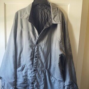 Men's XXL Reversible quilted jacket, Grey and Black